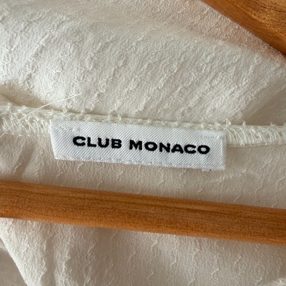 Club Monaco Cream Silk Blouse - Picture 5 of 6